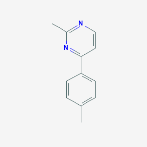 molecular formula C12H12N2 B177286 2-Methyl-4-(p-tolyl)pyrimidine CAS No. 19927-61-8