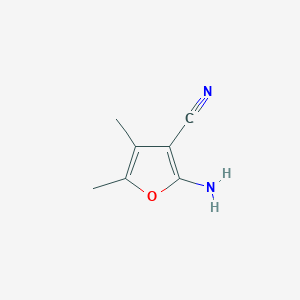 molecular formula C7H8N2O B177300 2-Amino-4,5-dimethylfuran-3-carbonitrile CAS No. 5117-88-4