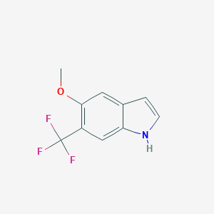 molecular formula C10H8F3NO B177307 5-甲氧基-6-(三氟甲基)-1H-吲哚 CAS No. 178896-78-1