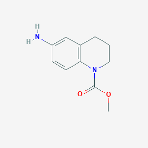molecular formula C11H14N2O2 B177309 methyl 6-amino-3,4-dihydroquinoline-1(2H)-carboxylate CAS No. 893773-96-1