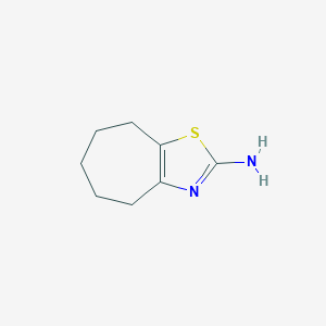 molecular formula C8H12N2S B177312 5,6,7,8-tetrahydro-4H-cyclohepta[d][1,3]thiazol-2-amine CAS No. 14292-44-5