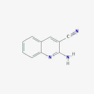 molecular formula C10H7N3 B177327 2-氨基喹啉-3-碳腈 CAS No. 31407-25-7