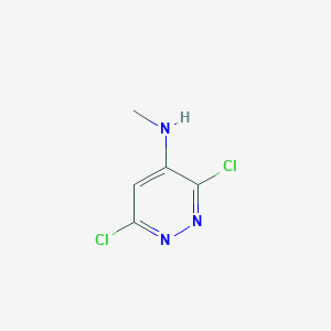 molecular formula C5H5Cl2N3 B177343 3,6-dichloro-N-methylpyridazin-4-amine CAS No. 17645-06-6