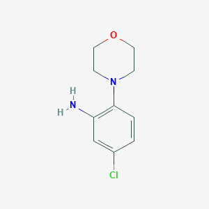 molecular formula C10H13ClN2O B177351 5-Chloro-2-morpholin-4-yl-phenylamine CAS No. 90875-44-8