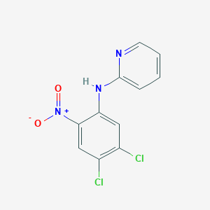 B177358 N-(4,5-dichloro-2-nitrophenyl)pyridin-2-amine CAS No. 18018-23-0