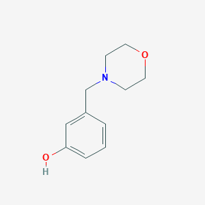 molecular formula C11H15NO2 B177375 3-(4-吗啉基甲基)苯酚 CAS No. 87476-73-1