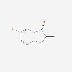 molecular formula C10H9BrO B177378 6-溴-2-甲基-2,3-二氢-1H-茚-1-酮 CAS No. 176088-59-8