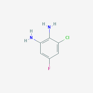B177387 3-Chloro-5-fluorobenzene-1,2-diamine CAS No. 153505-33-0