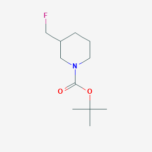 molecular formula C11H20FNO2 B177397 tert-Butyl 3-(fluoromethyl)piperidine-1-carboxylate CAS No. 169751-00-2