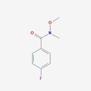 molecular formula C9H10FNO2 B177465 4-氟-N-甲氧基-N-甲基苯甲酰胺 CAS No. 116332-54-8