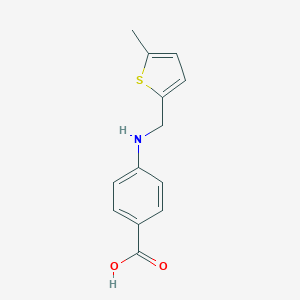B177475 4-{[(5-Methyl-2-thienyl)methyl]amino}benzoic acid CAS No. 805994-90-5