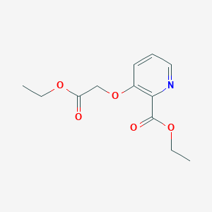 B177476 Ethyl 3-(2-ethoxy-2-oxoethoxy)picolinate CAS No. 107095-98-7