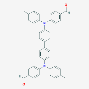 B177483 4-(N-[4-[4-(N-(4-formylphenyl)-4-methylanilino)phenyl]phenyl]-4-methylanilino)benzaldehyde CAS No. 181064-88-0