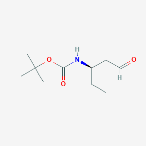 B177487 (R)-tert-butyl (1-oxopentan-3-yl)carbamate CAS No. 198493-29-7