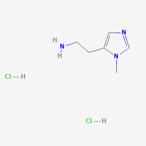 molecular formula C6H13Cl2N3 B017750 2-(1-Methyl-1H-imidazol-5-yl)ethanamine dihydrochloride CAS No. 36475-47-5