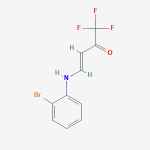 B177507 4-(2-Bromophenylamino)-1,1,1-trifluorobut-3-en-2-one CAS No. 176722-52-4