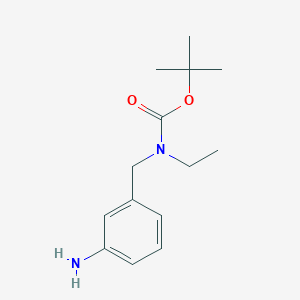 molecular formula C14H22N2O2 B177508 叔丁基3-氨基苄基(乙基)氨基甲酸酯 CAS No. 167756-91-4