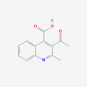 molecular formula C13H11NO3 B177516 3-乙酰-2-甲基喹啉-4-羧酸 CAS No. 106380-95-4