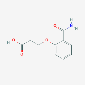 molecular formula C10H11NO4 B177517 3-(2-氨基甲酰苯氧基)丙酸 CAS No. 103204-34-8