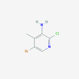 molecular formula C6H6BrClN2 B177518 5-溴-2-氯-4-甲基吡啶-3-胺 CAS No. 1204231-59-3