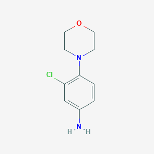 molecular formula C10H13ClN2O B177519 3-氯-4-吗啉基苯胺 CAS No. 55048-24-3