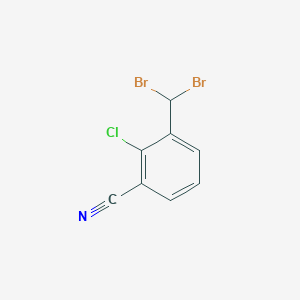 B177520 2-Chloro-3-(dibromomethyl)benzonitrile CAS No. 165187-23-5