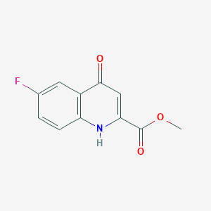 molecular formula C11H8FNO3 B177532 6-氟-4-氧代-1,4-二氢喹啉-2-甲酸甲酯 CAS No. 19271-19-3