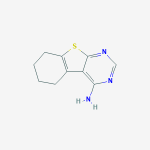 molecular formula C10H11N3S B177542 5,6,7,8-Tetrahydro[1]benzothieno[2,3-d]pyrimidin-4-amine CAS No. 4994-88-1