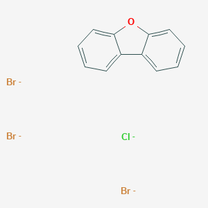 molecular formula C12H8Br3ClO-4 B017758 Dibenzofuran, tribromochloro- CAS No. 107227-54-3