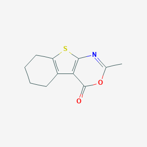 molecular formula C11H11NO2S B177608 2-甲基-5,6,7,8-四氢-4H-[1]苯并噻吩并[2,3-d][1,3]恶嗪-4-酮 CAS No. 13130-47-7
