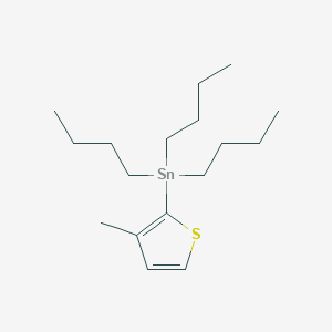 molecular formula C17H32SSn B177623 3-Methyl-2-(tributylstannyl)thiophene CAS No. 166766-89-8