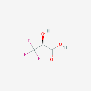 molecular formula C3H3F3O3 B017763 (S)-(-)-3,3,3-Trifluoro-2-hydroxypropanoic acid CAS No. 125995-00-8