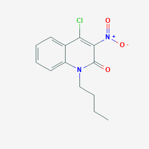 molecular formula C13H13ClN2O3 B177638 1-Butyl-4-chloro-3-nitroquinolin-2(1H)-one CAS No. 133306-31-7