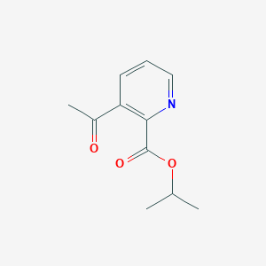 molecular formula C11H13NO3 B177662 Isopropyl 3-Acetylpyridine-2-carboxylate CAS No. 195812-68-1
