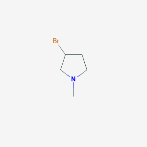 molecular formula C5H10BrN B177663 3-Bromo-1-methylpyrrolidine CAS No. 10603-45-9
