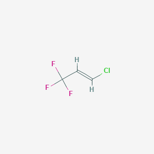 molecular formula C3H2ClF3 B177668 1-丙烯，1-氯-3,3,3-三氟，(1E)- CAS No. 102687-65-0
