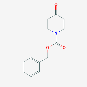 molecular formula C13H13NO3 B177676 Benzyl 4-oxo-3,4-dihydropyridine-1(2H)-carboxylate CAS No. 185847-84-1