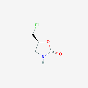 molecular formula C4H6ClNO2 B177678 (S)-5-(Chloromethyl)oxazolidin-2-one CAS No. 169048-83-3