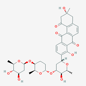 molecular formula C37H44O13 B017768 乌达霉素B CAS No. 104542-46-3