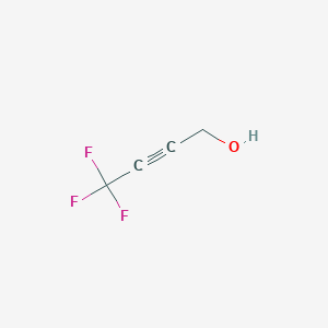 molecular formula C4H3F3O B177681 4,4,4-三氟丁-2-炔-1-醇 CAS No. 113439-92-2