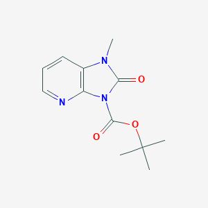 molecular formula C12H15N3O3 B177683 tert-Butyl 1-methyl-2-oxo-1,2-dihydro-3H-imidazo[4,5-b]pyridine-3-carboxylate CAS No. 103432-67-3