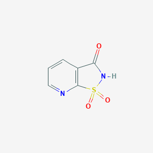 molecular formula C6H4N2O3S B177697 Isothiazolo[5,4-b]pyridin-3(2H)-one 1,1-dioxide CAS No. 138417-40-0