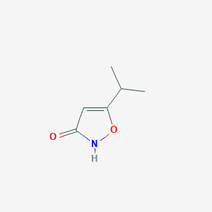 molecular formula C6H9NO2 B177700 5-Isopropyl-3-isoxazolol CAS No. 10004-47-4