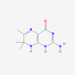 molecular formula C9H13N5O B177723 2-Amino-6,7,7-trimethyl-7,8-dihydropteridin-4(3H)-one CAS No. 10201-21-5