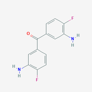 molecular formula C13H10F2N2O B177727 Bis(3-amino-4-fluorophenyl)methanone CAS No. 148209-29-4