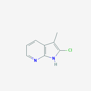 molecular formula C8H7ClN2 B177728 2-chloro-3-methyl-1H-pyrrolo[2,3-b]pyridine CAS No. 145934-57-2