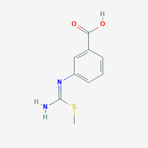 molecular formula C9H10N2O2S B177737 n-(3-Carboxyphenyl)-s-methylisothiourea CAS No. 197792-82-8