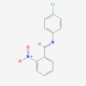 molecular formula C13H9ClN2O2 B177741 N-(4-氯苯基)-1-(2-硝基苯基)甲醛亚胺 CAS No. 17064-76-5