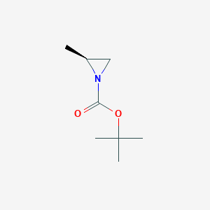 molecular formula C8H15NO2 B177763 (S)-叔丁基 2-甲基氮丙啶-1-羧酸酯 CAS No. 197020-60-3