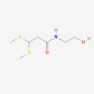 molecular formula C7H15NO2S2 B017778 Entadamide B CAS No. 110225-60-0